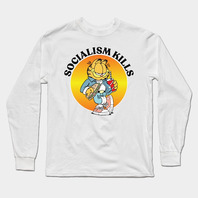 SOCIALISM KILLS Long Sleeve T-Shirt by Greater Maddocks Studio